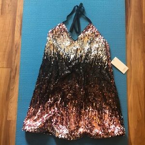 Sequin halter dress- perfect for NYE!